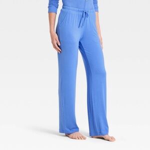 Auden Women's Cloud Knit Modal Pajama Pants Blue M